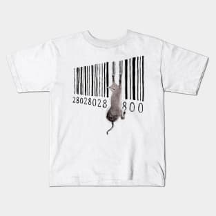 Barcode Cat Kids T-Shirt